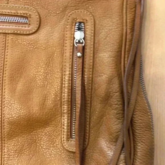 Junior Drake brown leather hobo bag with double straps - Picture 2 of 11